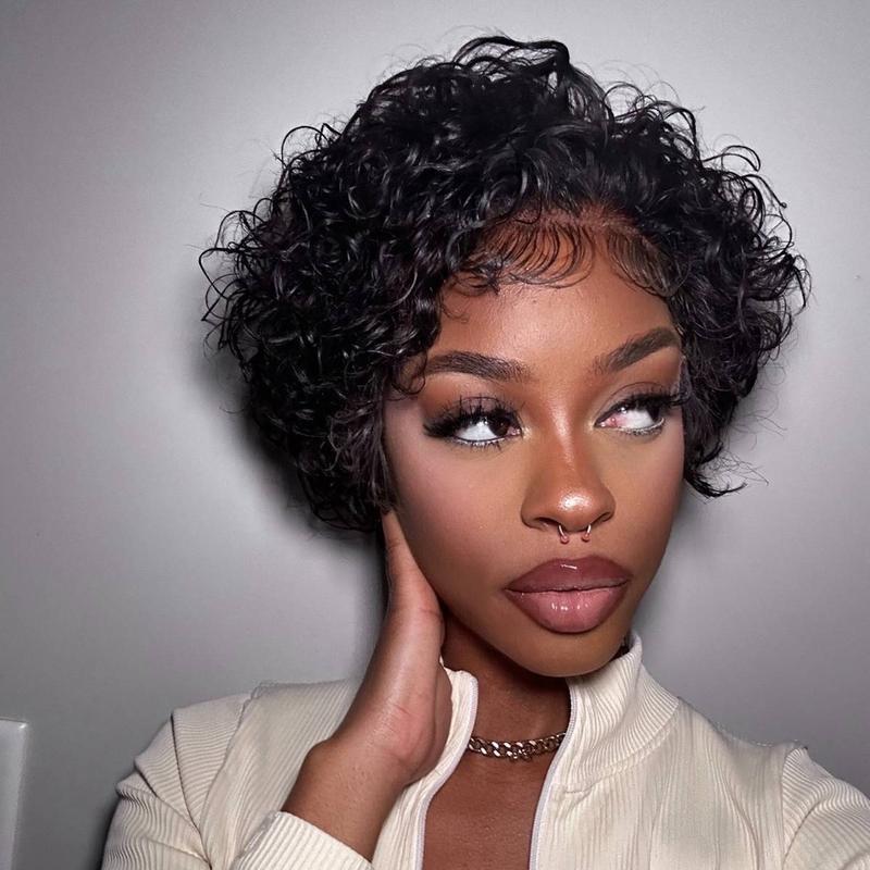 Brazilian Pixie Cut Wig Short Curly Wig