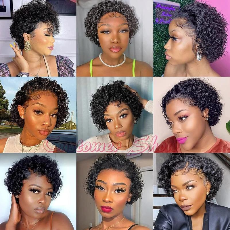 Brazilian Pixie Cut Wig Short Curly Wig