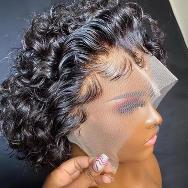 Brazilian Pixie Cut Wig Short Curly Wig